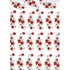 Ref. 78466 - DECALQUE RAMOS DE FLORES VERMELHAS PQ 460/21